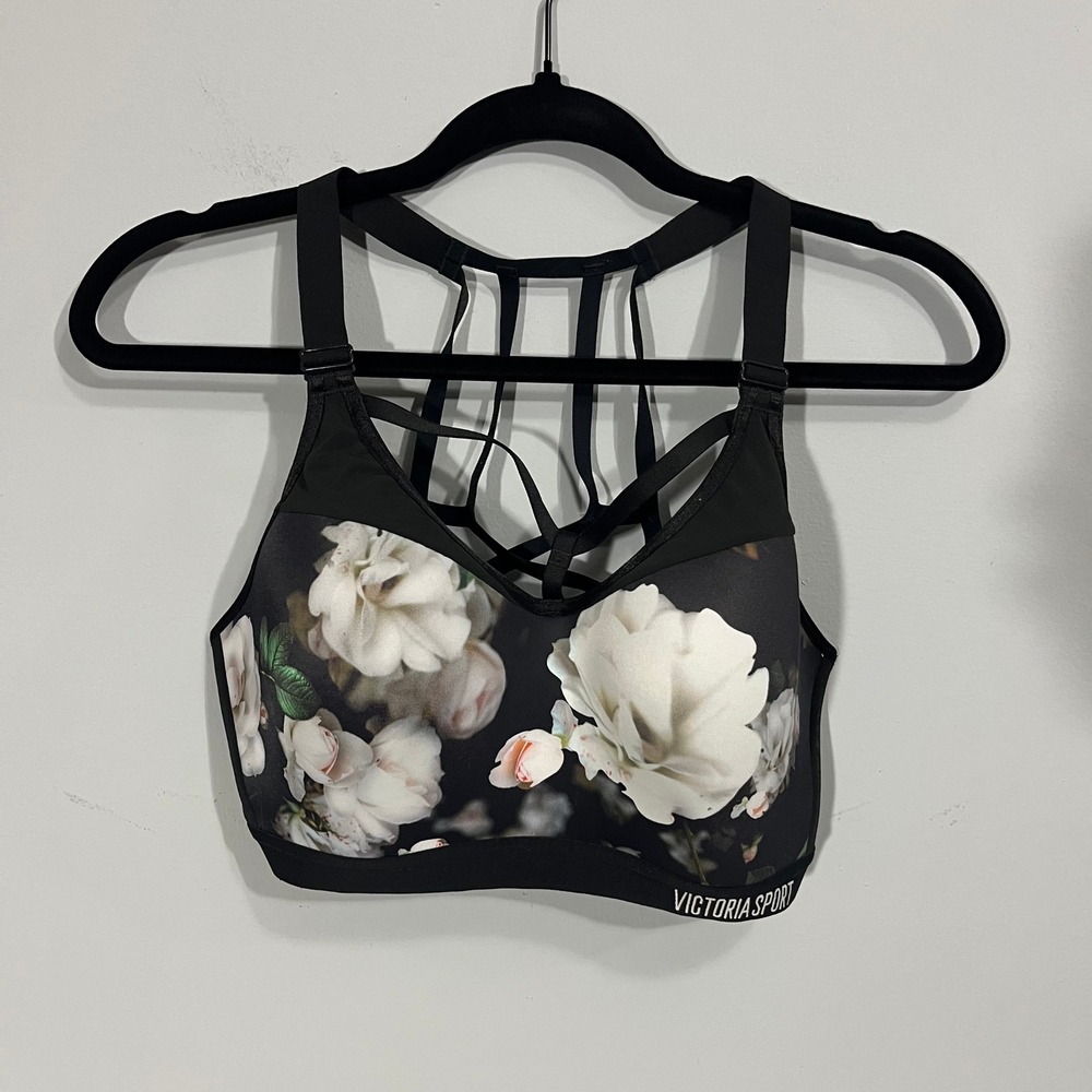 Victoria Sport Incredible Lightweight Max Floral Strappy Sports Bra 34DD